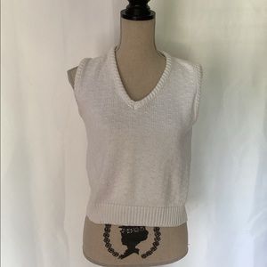 Par Four white patterned sweater vest small to medium